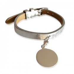 BRACELET CUIR MÉDAILLE