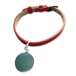 BRACELET CUIR MÉDAILLE PLUSIEURS COLORIS