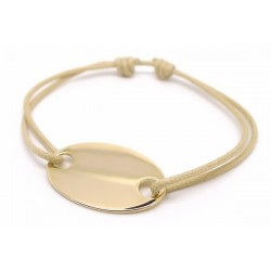 Bracelet gourmette homme plaqué or