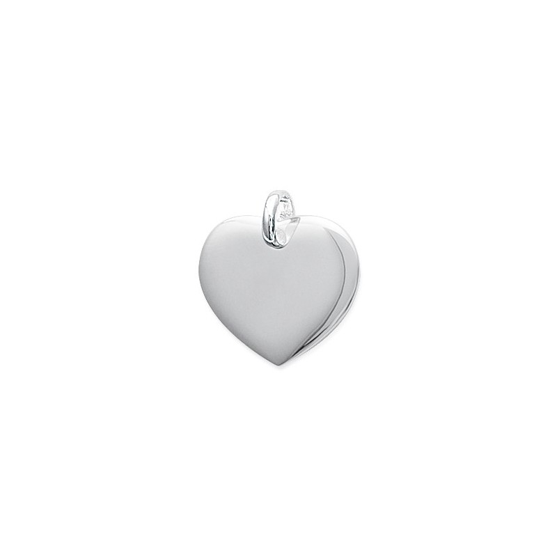 Pendentif Coeur Argent925 Rhodié