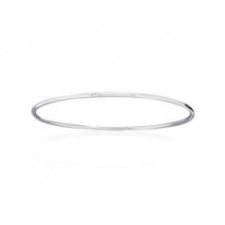 Jonc rond fin argent925 rhodié