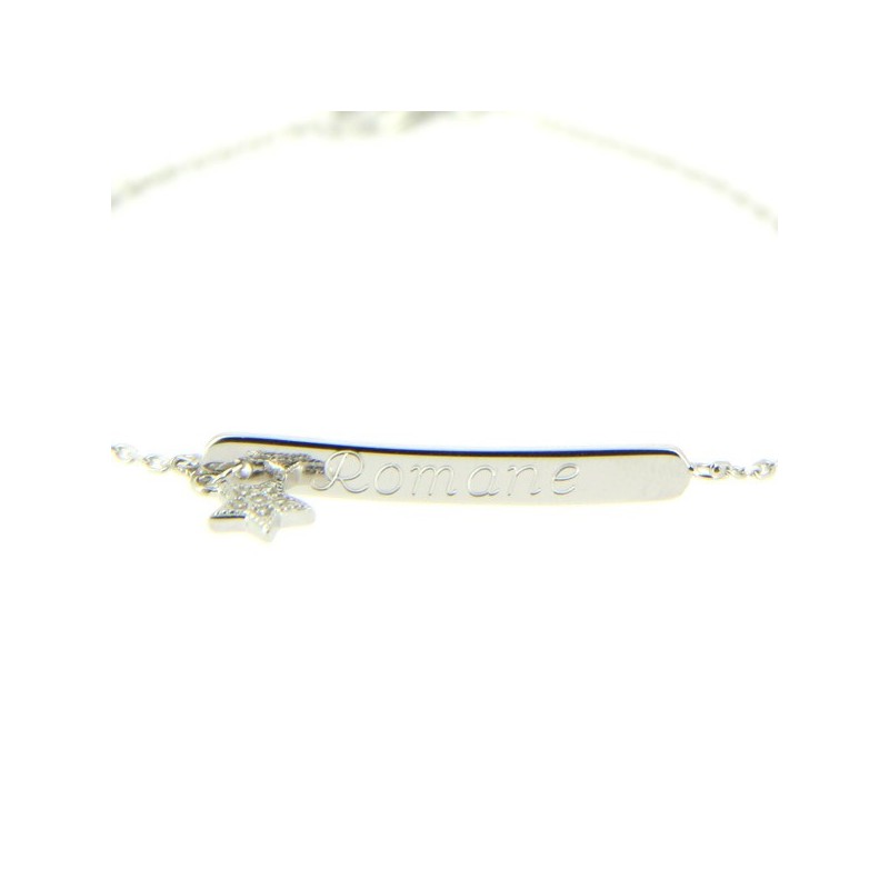 Bracelet prénom étoile