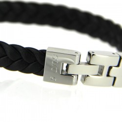 Bracelet homme cuir tressé