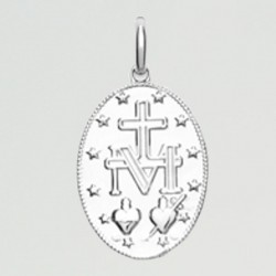 Médaille baptême Jesus Christ en argent