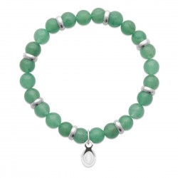 Bracelet pierre quartz vert homme