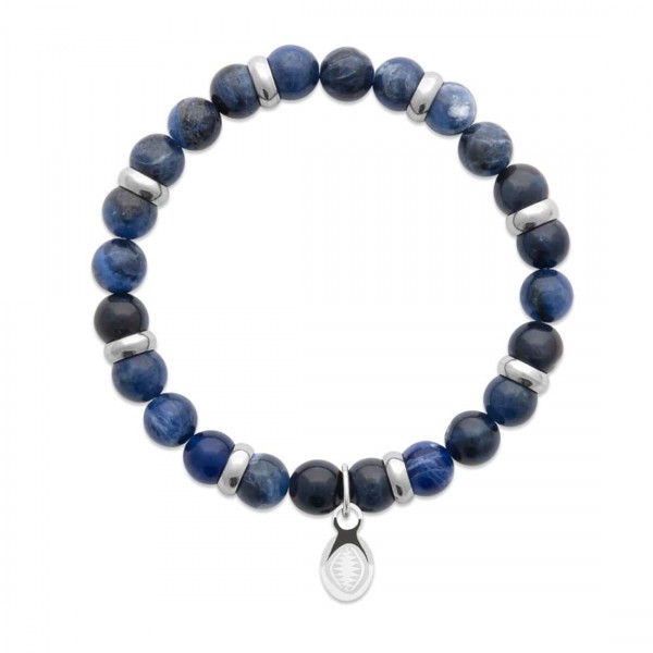 Bracelet jaspe bleu