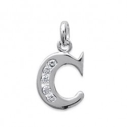 Pendentif Lettre C argent et oz