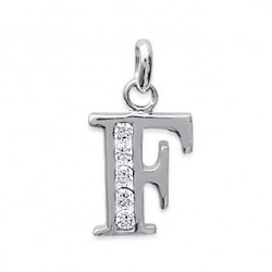 Pendentif Lettre F argent et oz