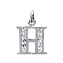 Pendentif Lettre H argent et oz