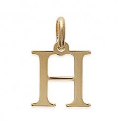 Pendentif Lettre H plaqué or