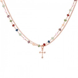 Collier tendance Croix Argent