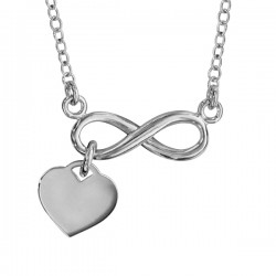 Collier Personnalisé Infini et Coeur