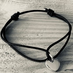 Bracelet personnalisé pas cher petit coeur Argent