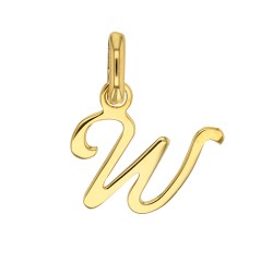 Pendentif Lettre W Or 18 carats