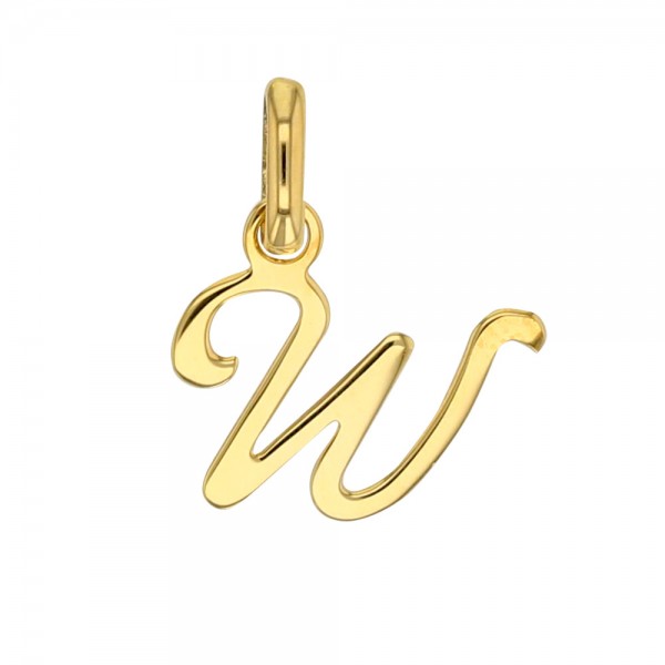 Pendentif Lettre W Or 18 carats