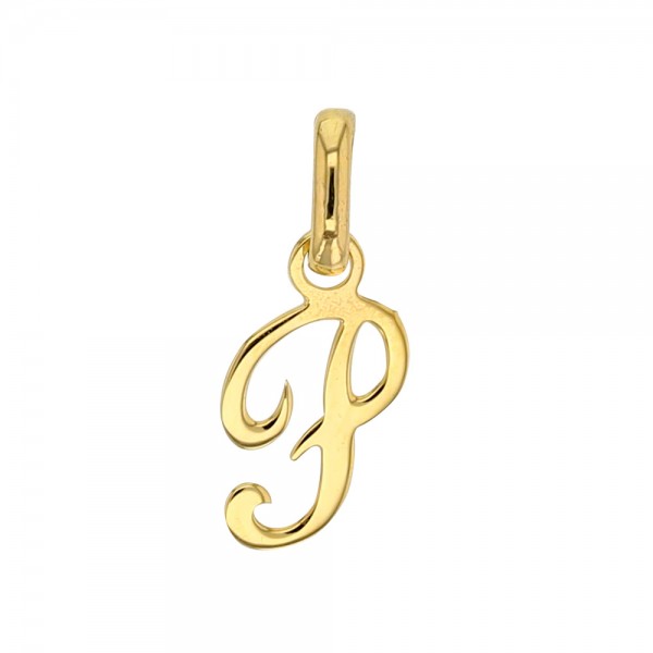 Pendentif Lettre P Or 18 carats