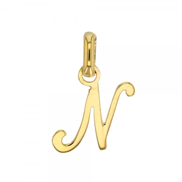 Pendentif Lettre N Or 18 carats