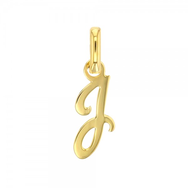 Pendentif Lettre J Or 18 carats