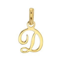 Pendentif Lettre D Or 18 carats