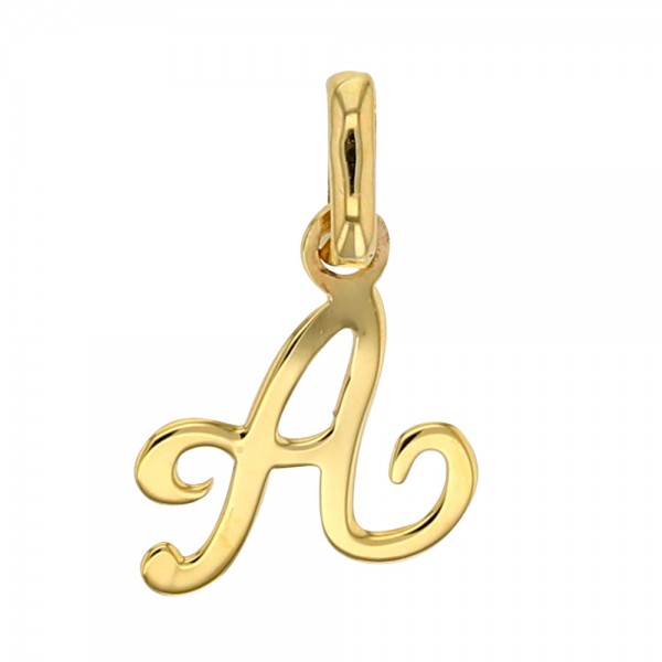 Pendentif Lettre A Or 18 carats