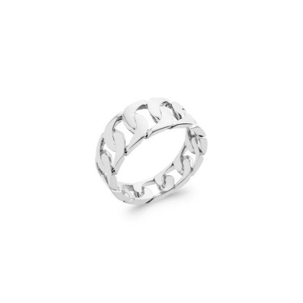 Bague Chaine Maille Gourmette Argent 925