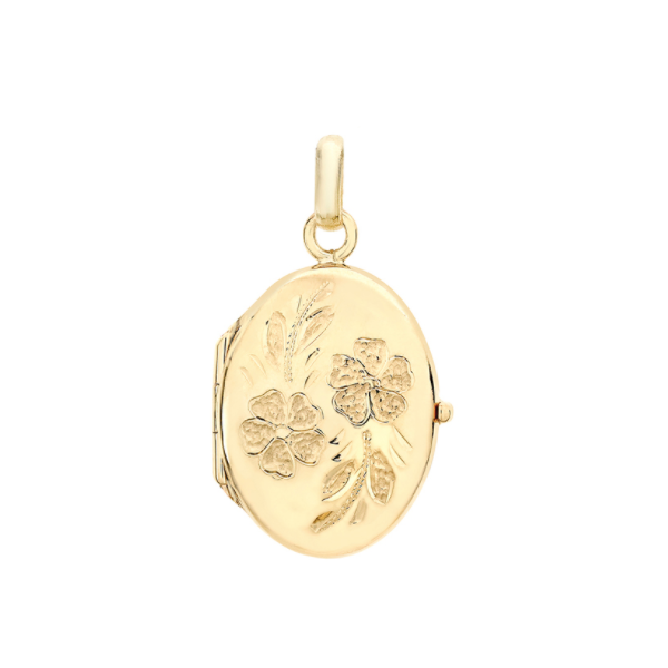 Pendentif Cassolette avec charnière forme ovale