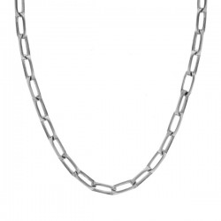 Collier Grosse Maille Argent 55cm