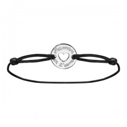 Bracelet maman je t'aime Cordon noir