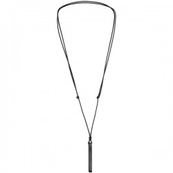 Collier homme personnalisé cordon pendentif Tube à graver