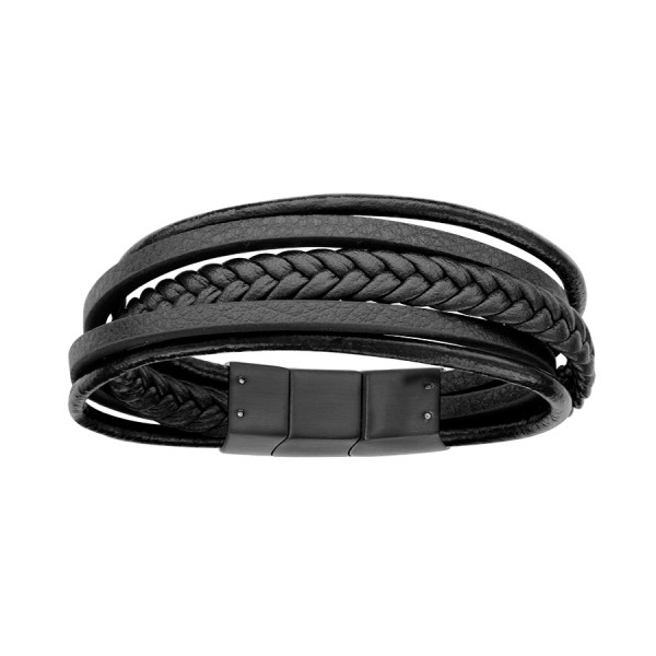 Bracelet cuir homme personnalisé multi-fils