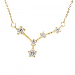 Collier Constellation Argent Doré