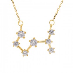 Collier Constellation Argent Doré