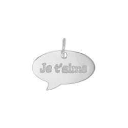 Pendentif personnalisé bulle message