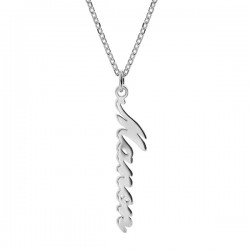 Collier Prénom Vertical Argent 925