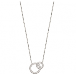 Collier Double Anneau Enlacés OZ