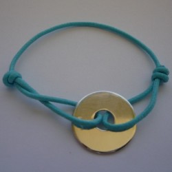 Bracelet gravé medaille bébé