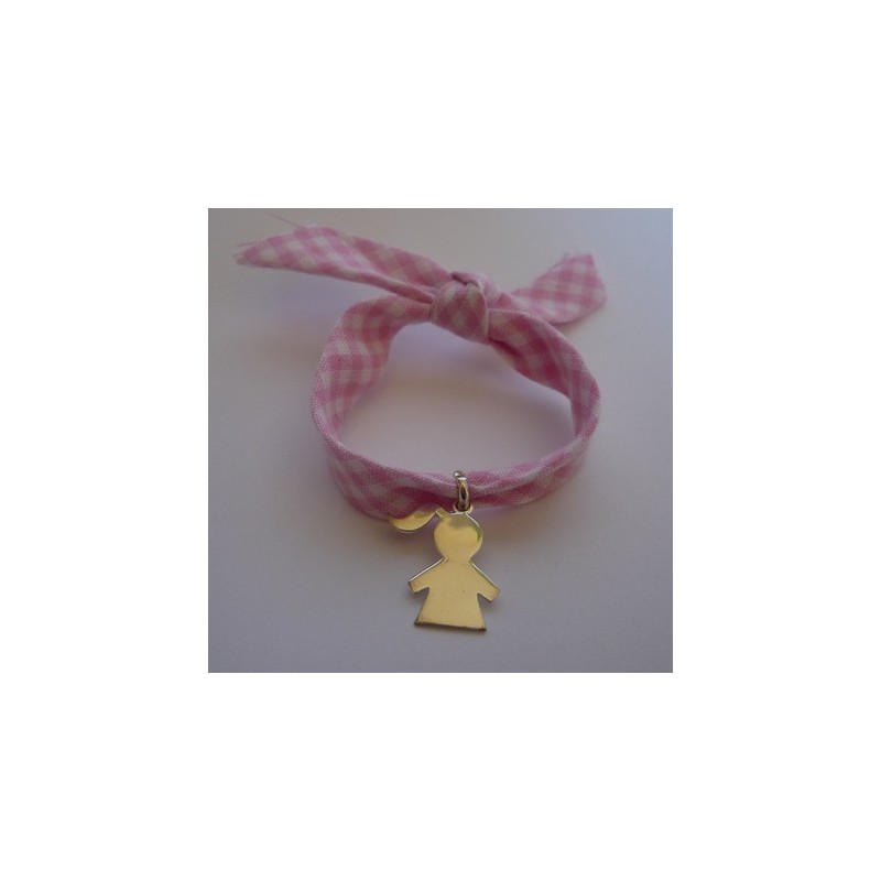 Bracelet gravé medaille bébé