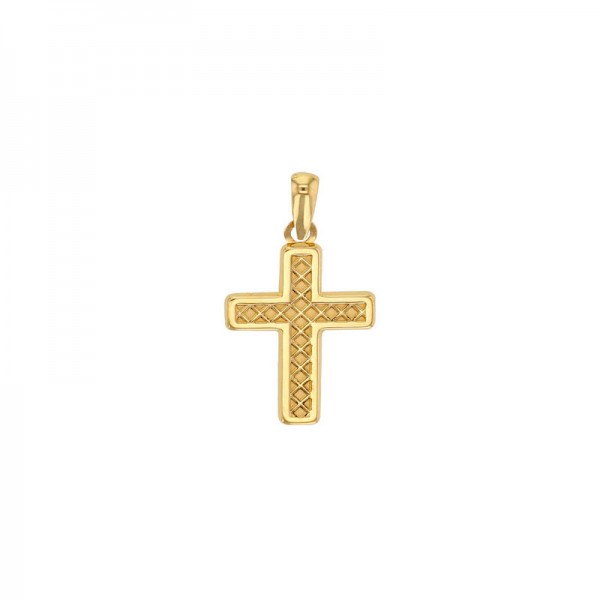 pendentif croix or 18 carats