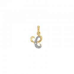 Pendentif Lettre C Or 18K et Diamant