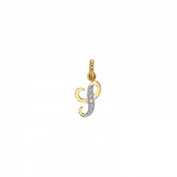 Pendentif Lettre S Or 18K et Diamant