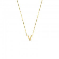 Collier Initiale au choix en Or 9 carats