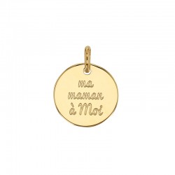 Médaille "Ma maman à Moi" plaqué or