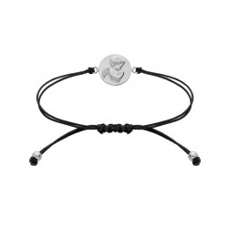 Bracelet personnalisé Ange Argent