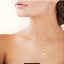 Collier avec Pendentif allongé