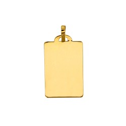 Pendentif Rectangle Or 9 carats