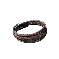 Bracelet cuir homme personnalisé multi fils