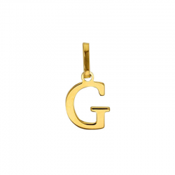 Pendentif Lettre G Or 9 carats