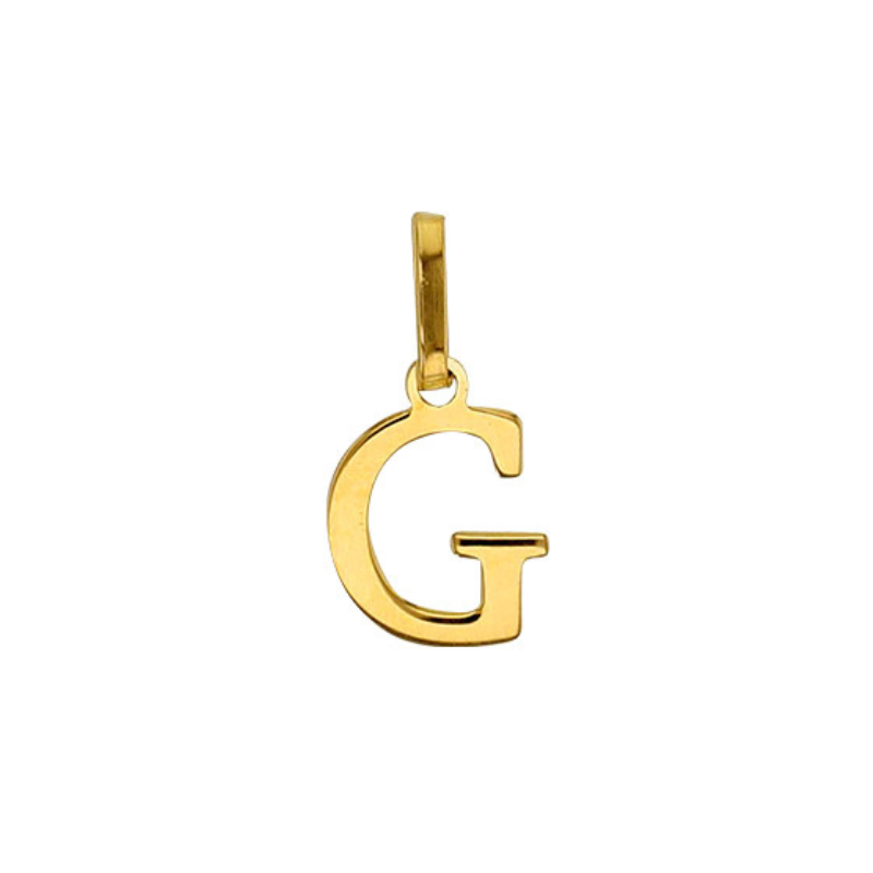 Pendentif Lettre G Or 9 carats