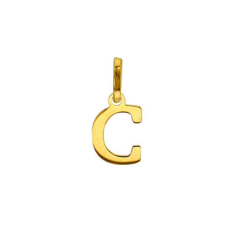 Pendentif Lettre C Or 9 carats