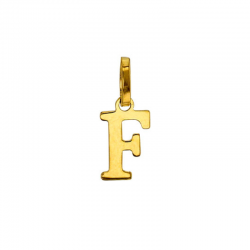 Pendentif Lettre F Or 9 carats